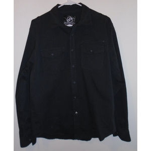 Drill Men's Dark Gray Medium Button Down Shirt
